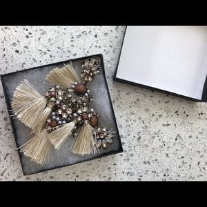 baublebar crystal tassel wood earring SOLD OUT